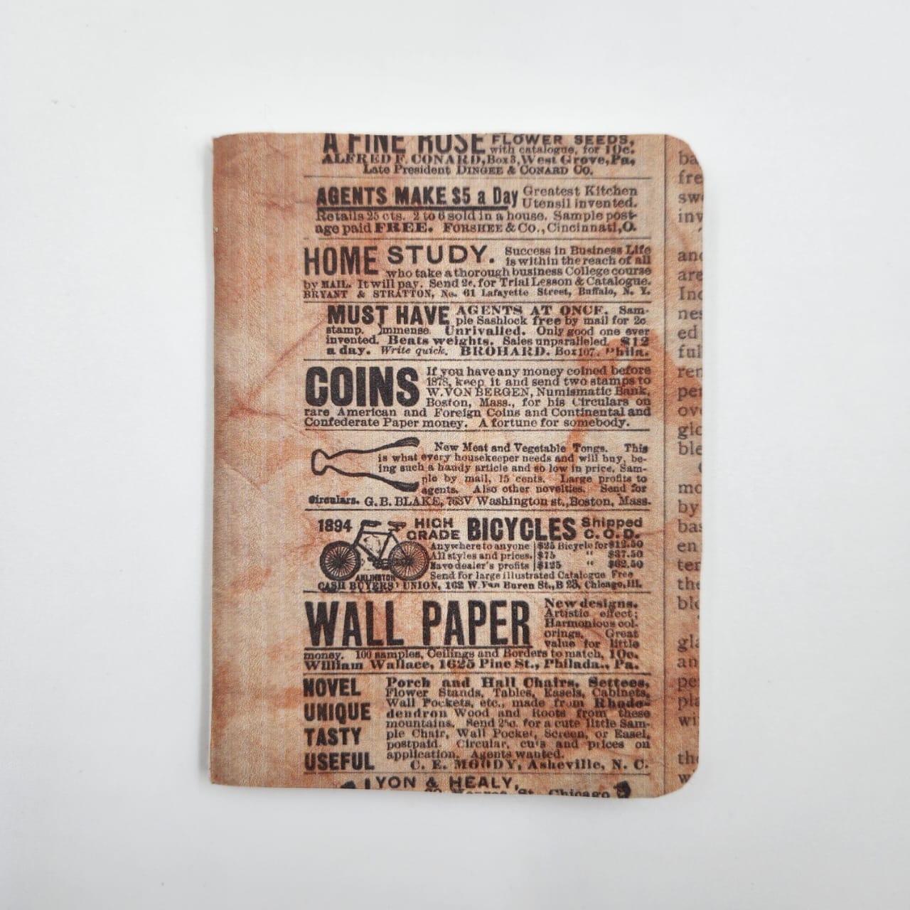 Old Newspaper Notebook