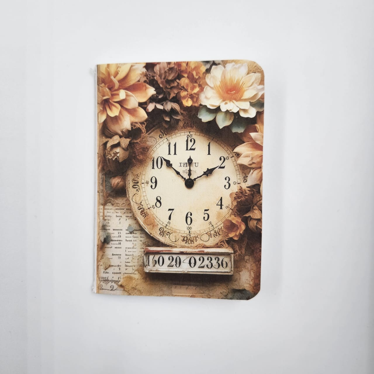 Floral clock notebook