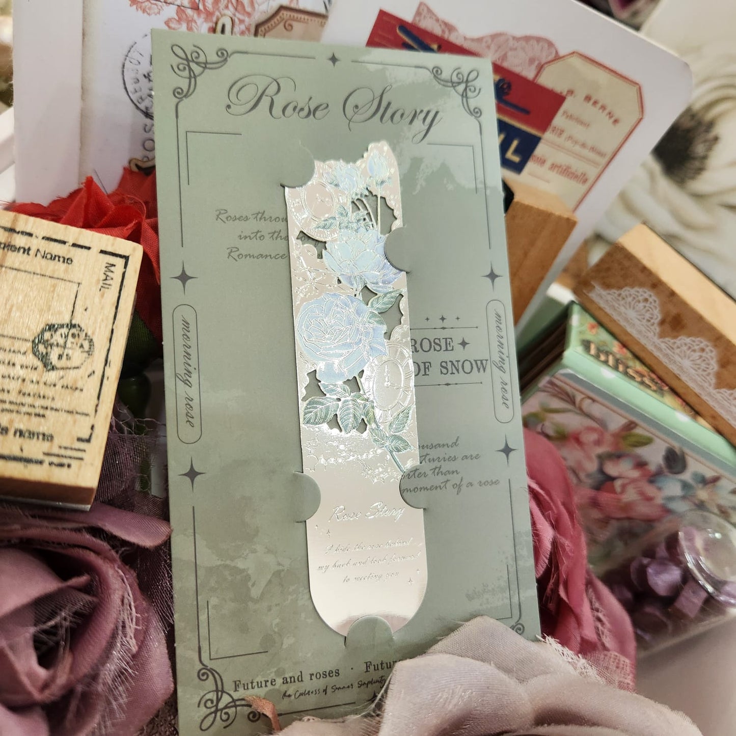 Green Metal Bookmark