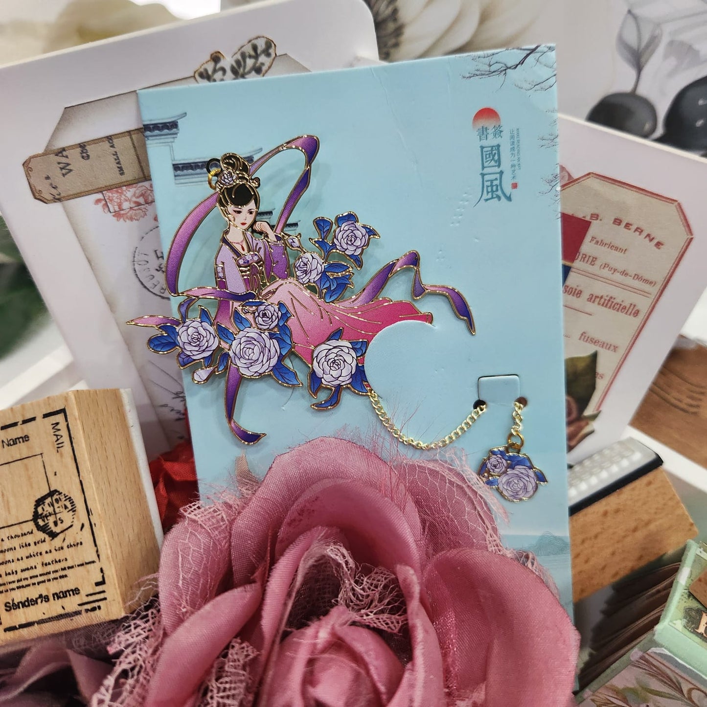 Japanese Fairy Metal Bookmark