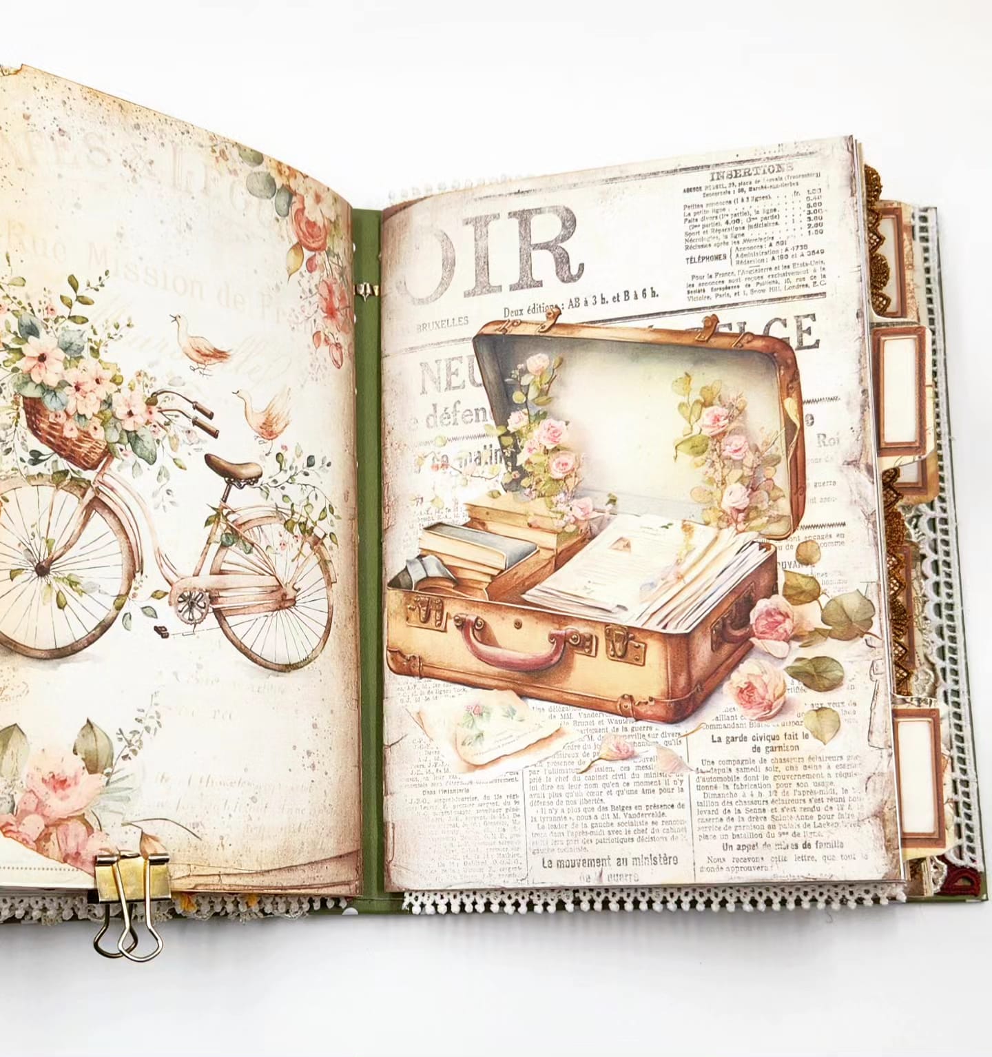 SHABBY TRAVEL SCRAPBOOK