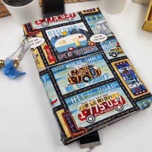Large Road Trip Fabric Journal
