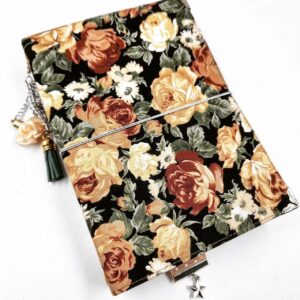 Small Vintage Flora Fabric Journal