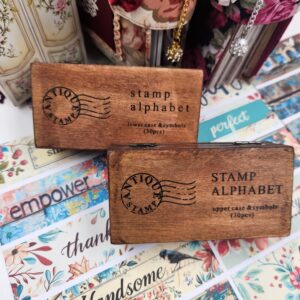 Alphabet stamps-Uppercase and lowercase alphabets