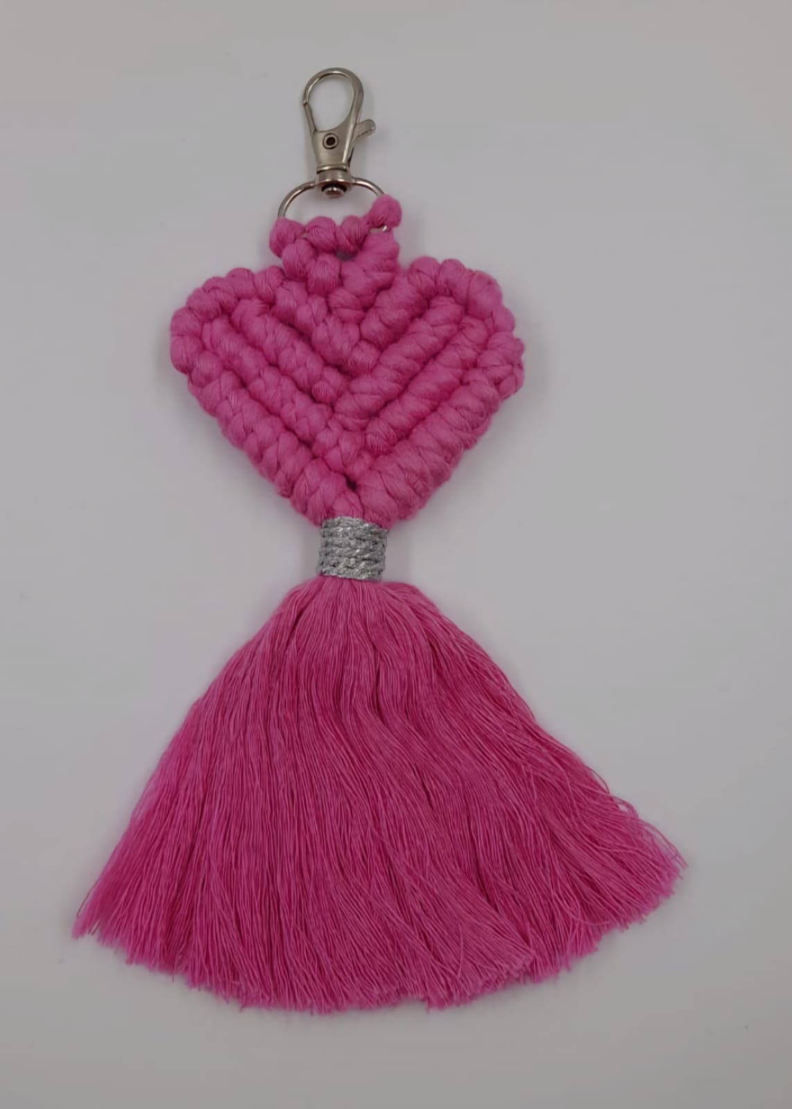 Macrame Heart Keychains - Image 3