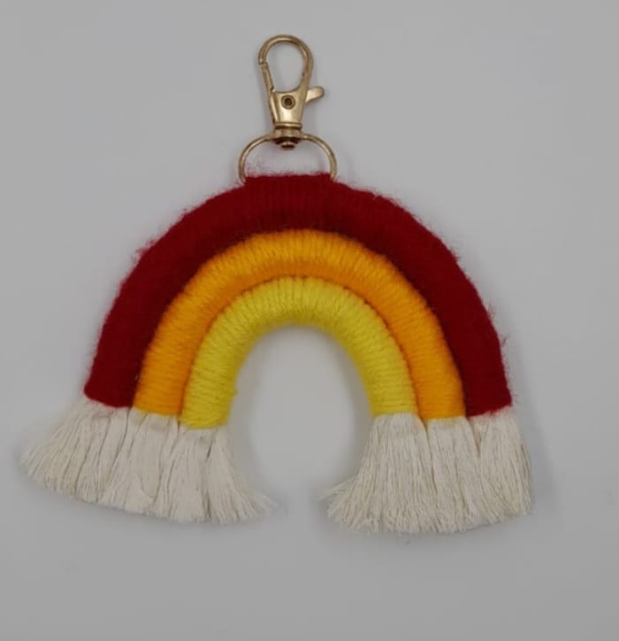 Macrame Rainbow keychains - Image 5