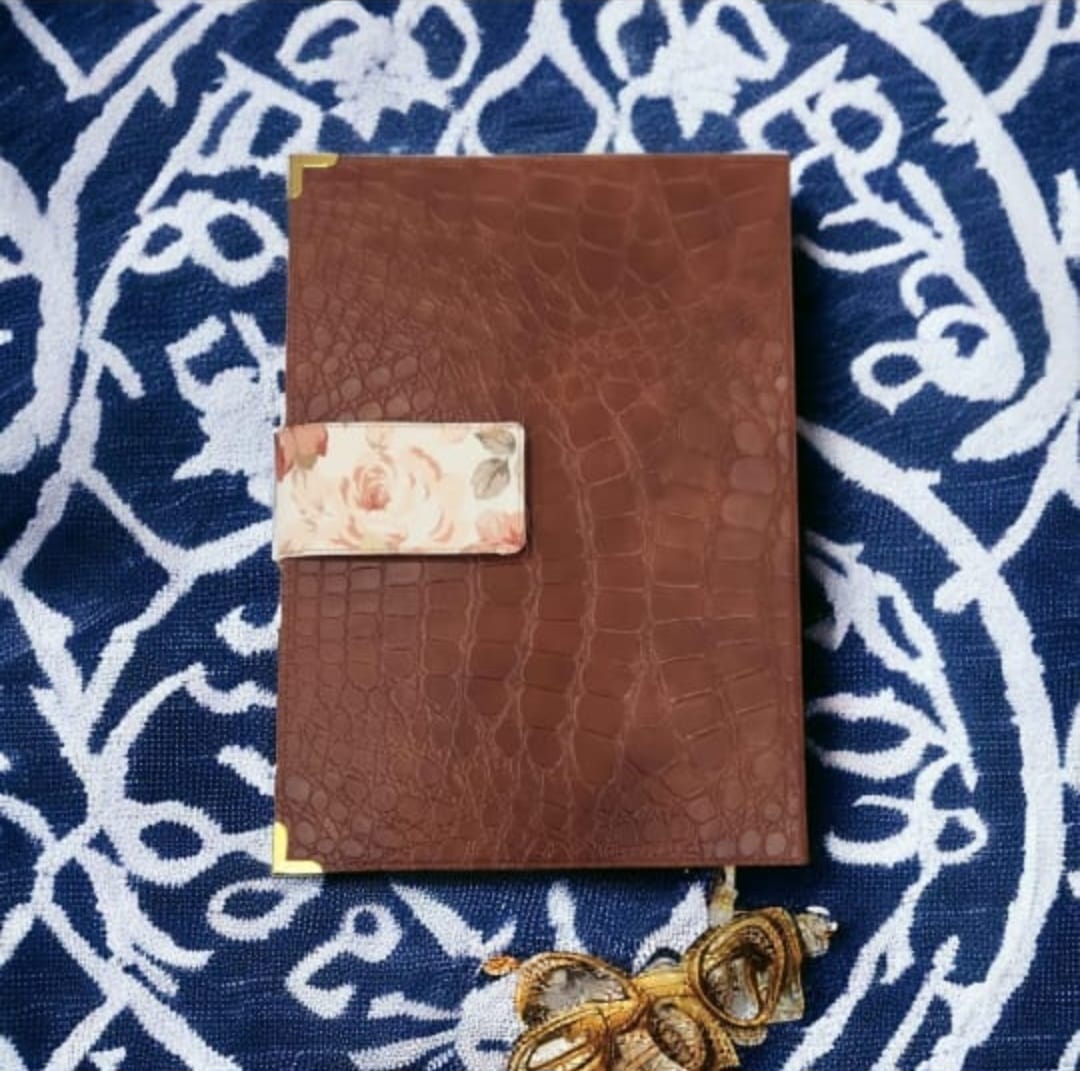 Brunette Faux Leather Quran Cover