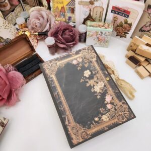Black Floral Scrapbook - Elegance in every detail